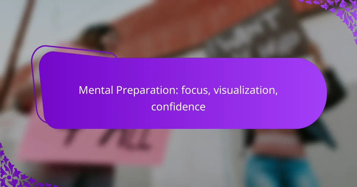 Mental Preparation: focus, visualization, confidence