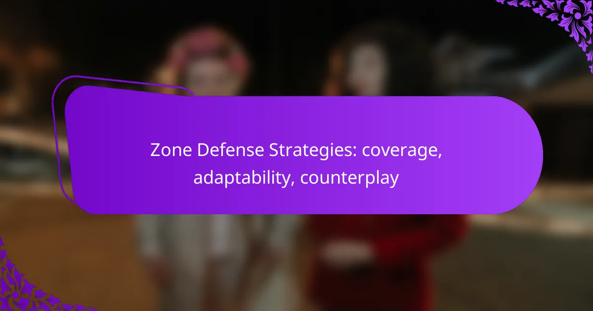 Zone Defense Strategies: coverage, adaptability, counterplay